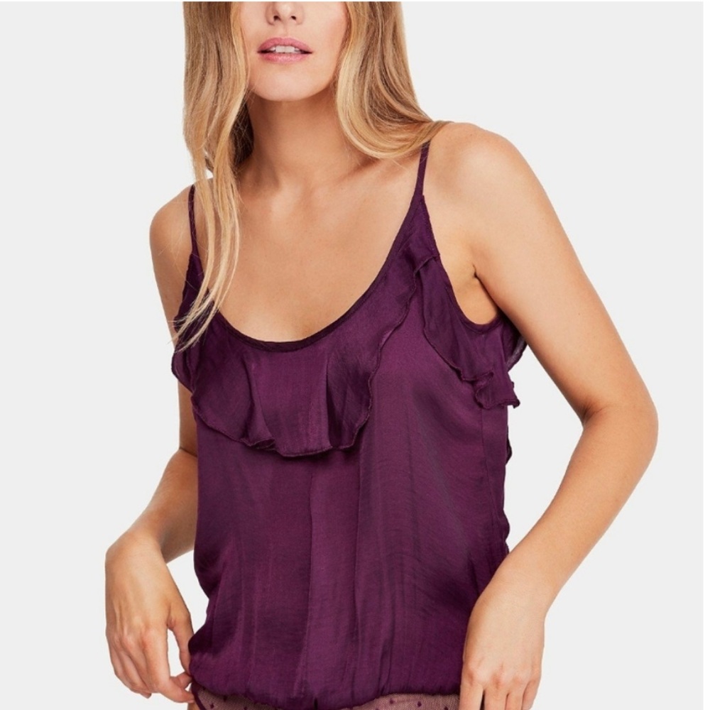 Free People Not Tired Ruffled top